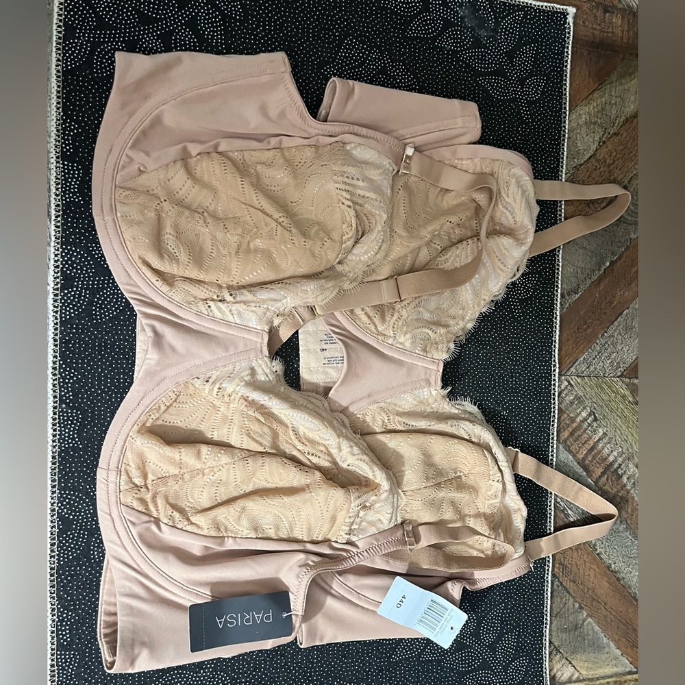 Parisa  Tan Full-Coverage Bra with Adjustable Straps set of 2